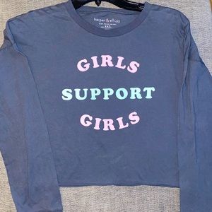 Women empowerment cropped tee